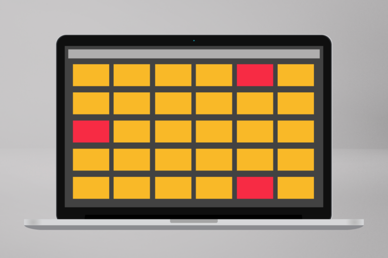 scherm met het overzicht van andere schermen